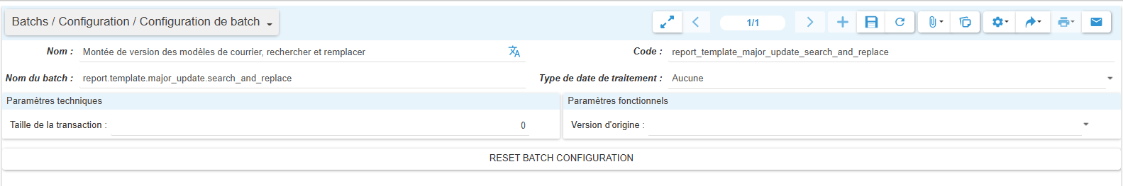 Création d’un batch de “Rechercher et remplacer”
